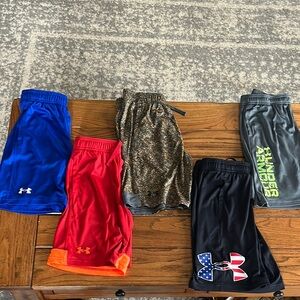 Under Armour Kids' Shorts - Blue, Red, Black, and Camo